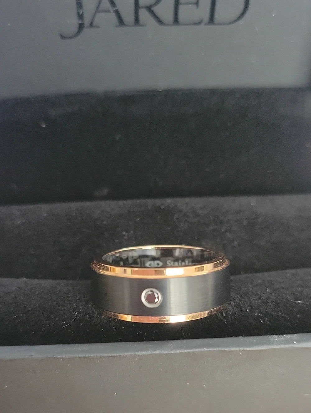 Rose Ion Plated Stainless Steel Men's Ring